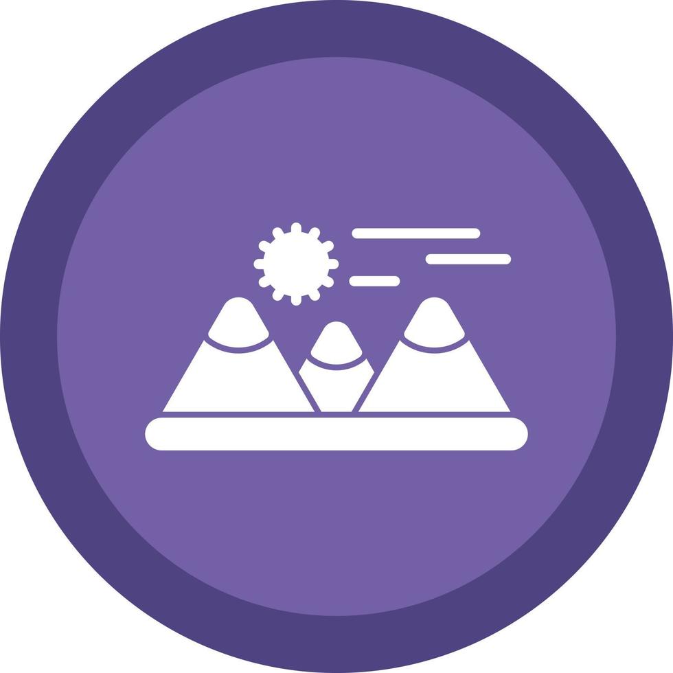 conception d'icône de vecteur de montagnes