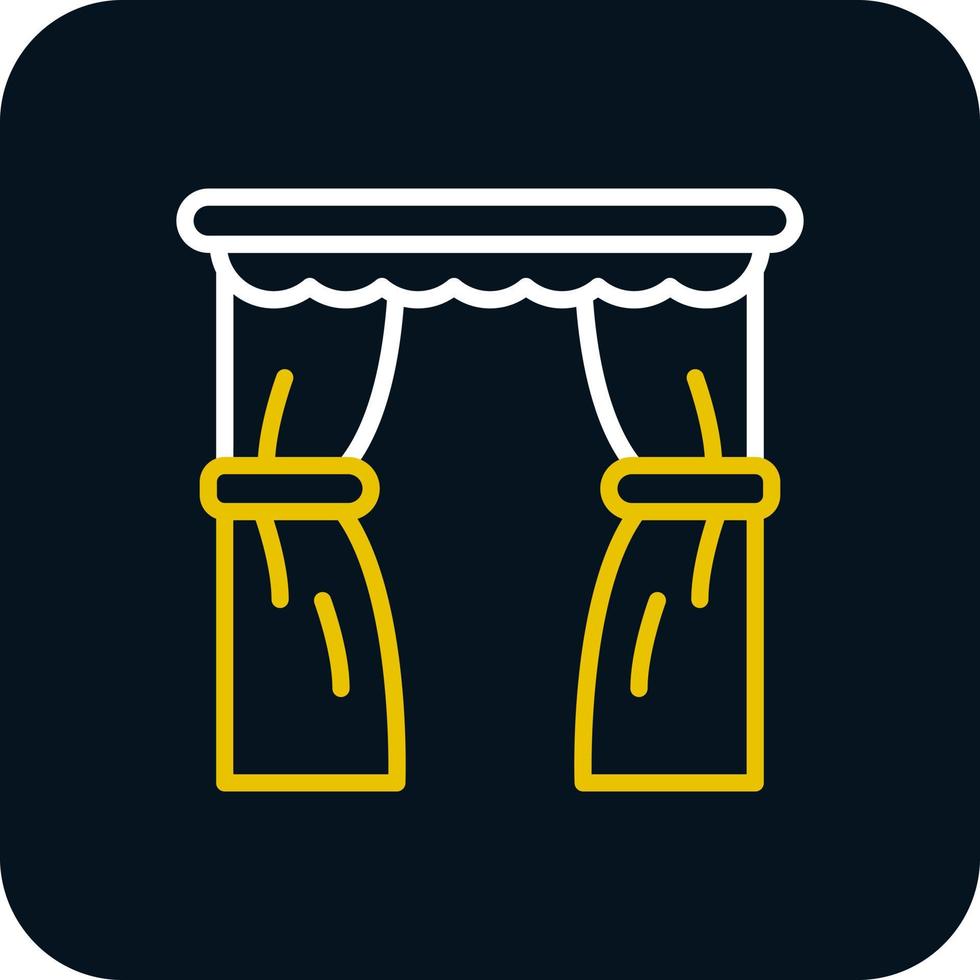 conception d'icône de vecteur de rideaux