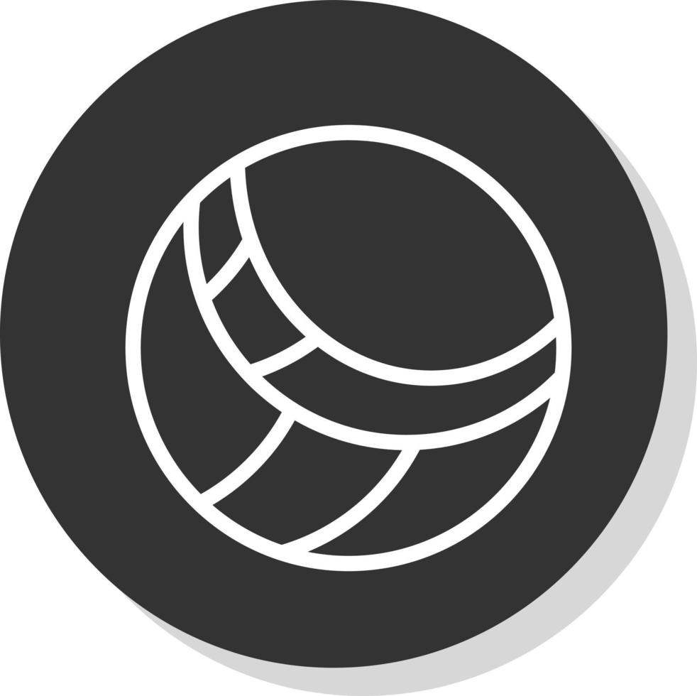 conception d'icône de vecteur de volley-ball