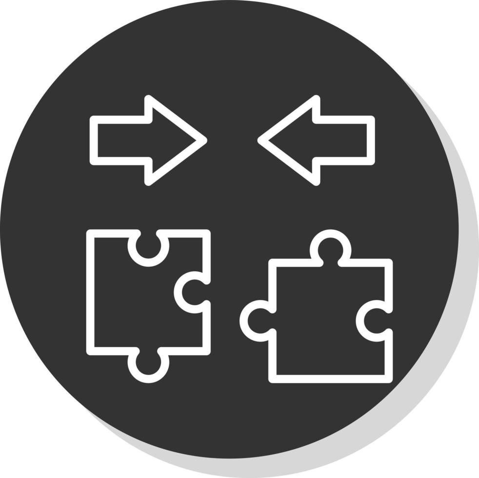 conception d'icône vectorielle bipartite vecteur