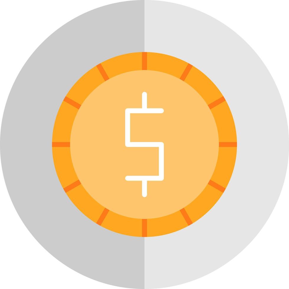 conception d'icône de vecteur de pièce de monnaie