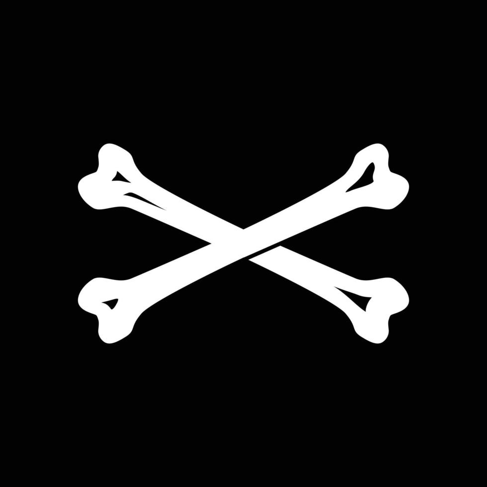 os croisés icône vecteur pirate logo Halloween illustration