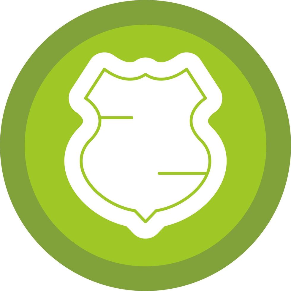 conception d'icône vectorielle de bouclier de police vecteur
