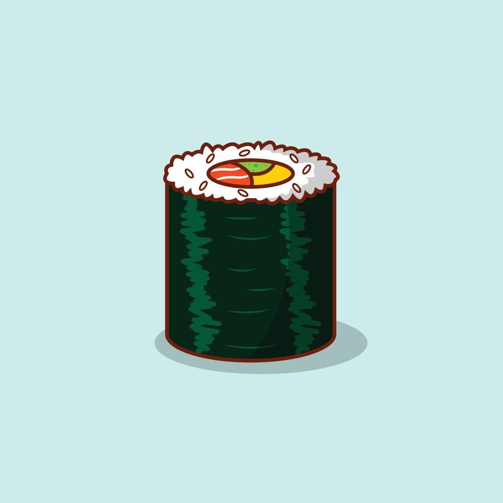 le illustration de Sushi nourriture vecteur