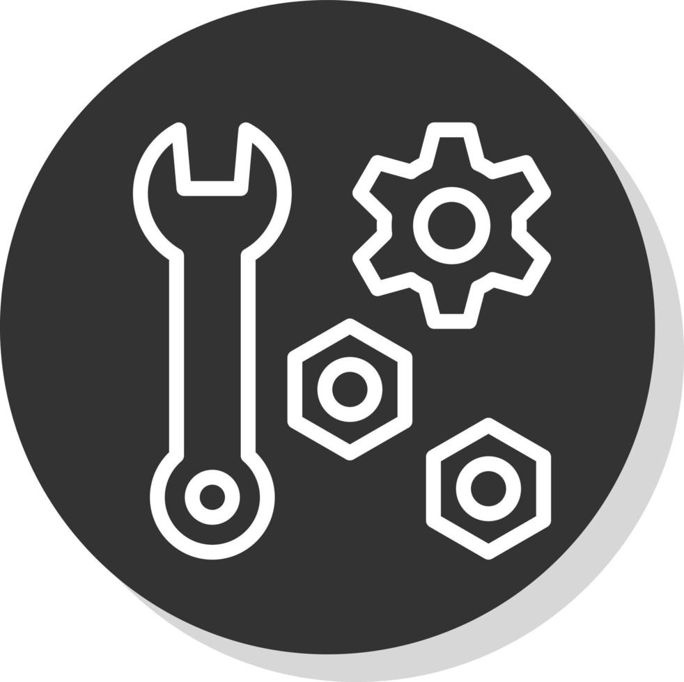 conception d'icônes vectorielles d'outils de réparation vecteur