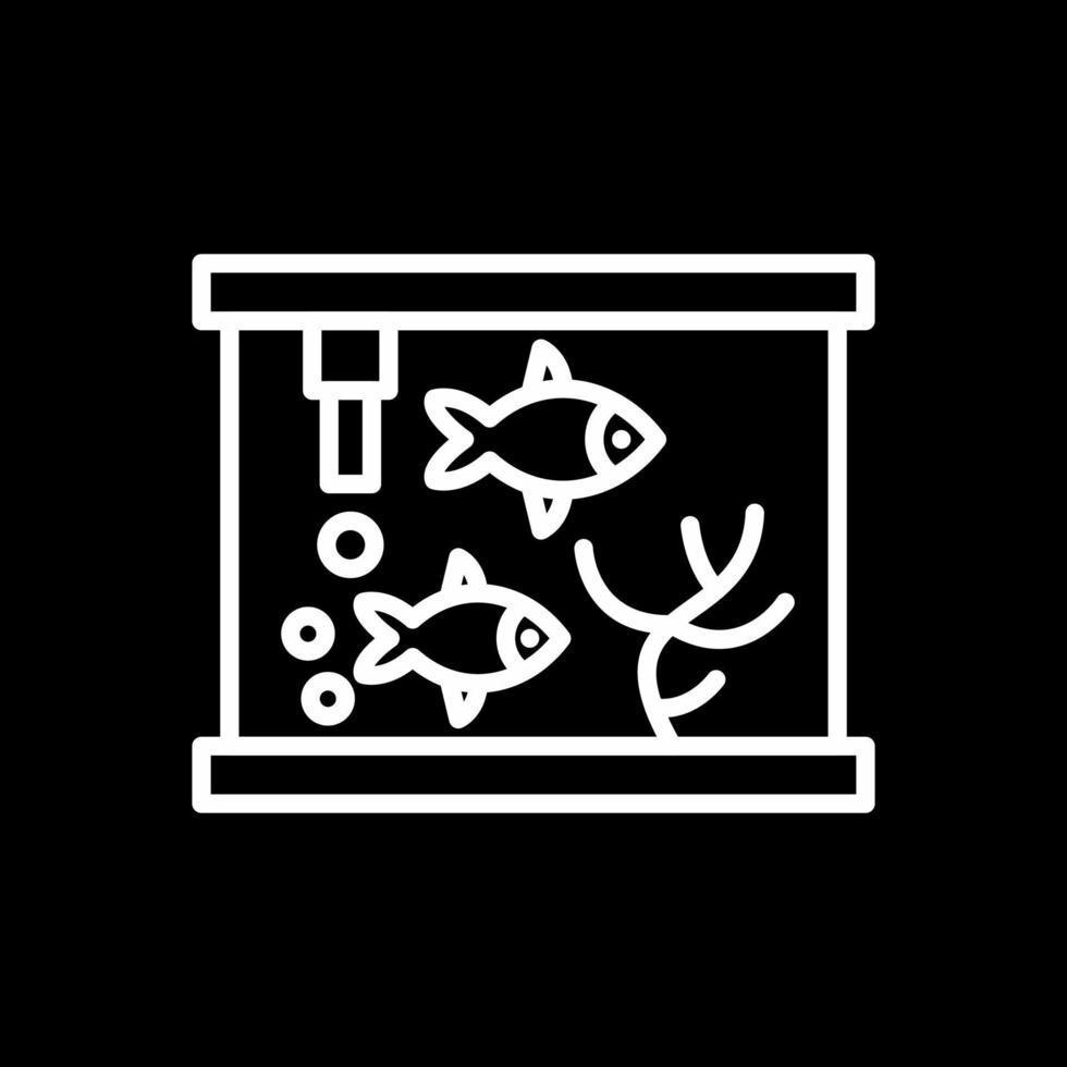 conception d'icône de vecteur d'aquarium