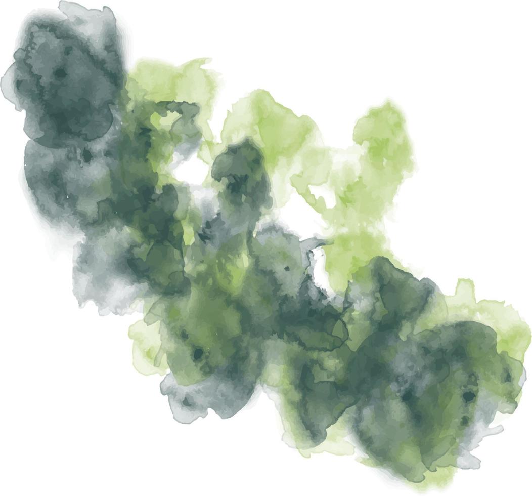Contexte aquarelle vert combinaison vecteur