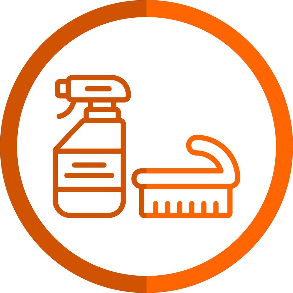 conception d'icônes vectorielles d'outils de nettoyage vecteur