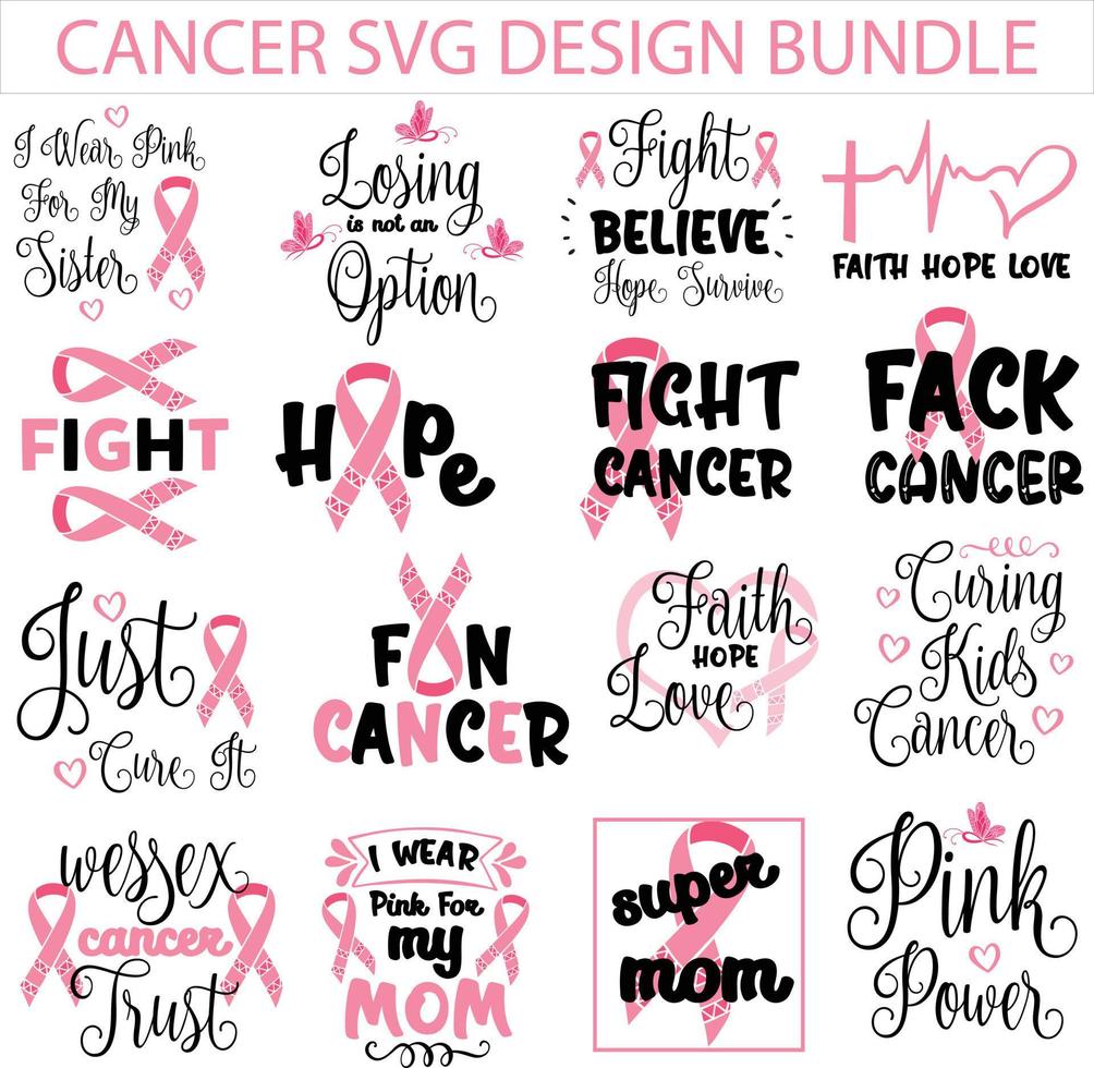 cancer svg dessins paquet vecteur