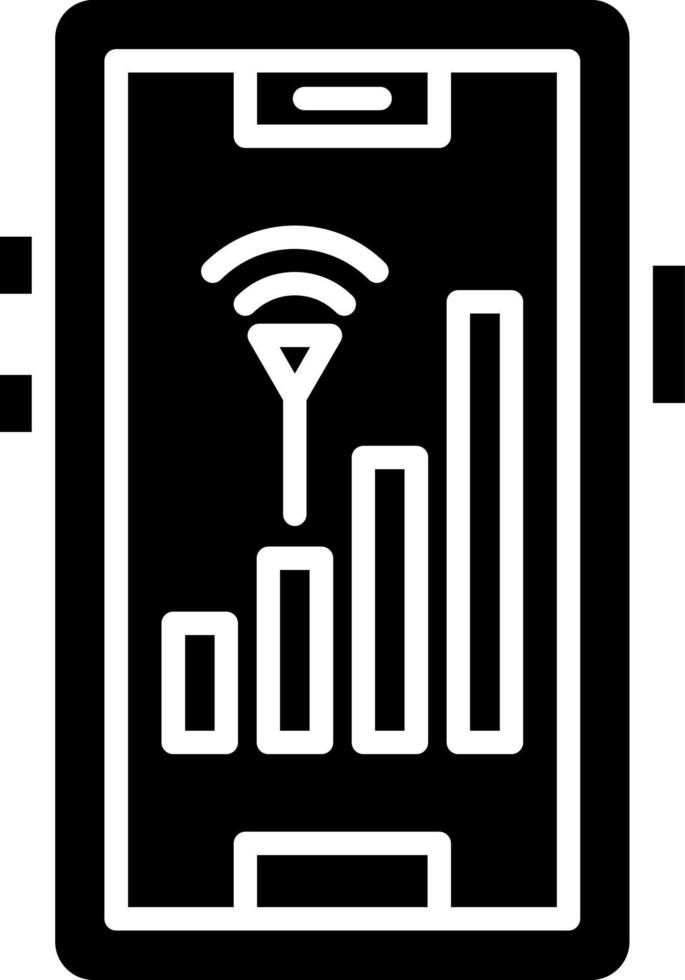 signal cellulaire de liaison icône style vecteur