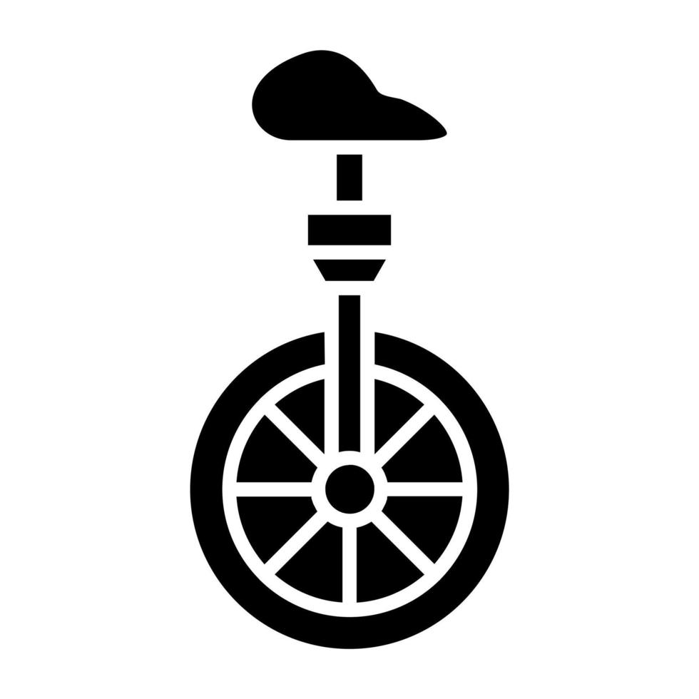 style d'icône de monocycle vecteur