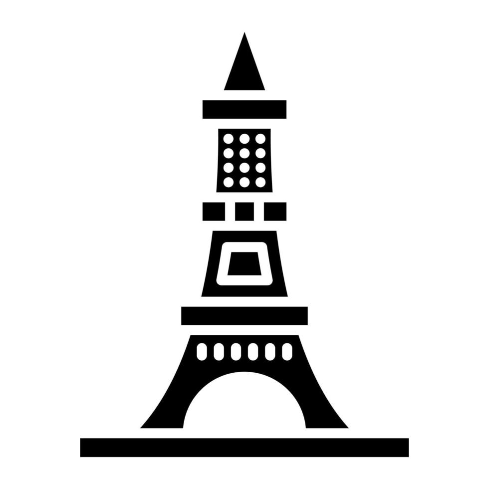 Eiffel la tour icône style vecteur