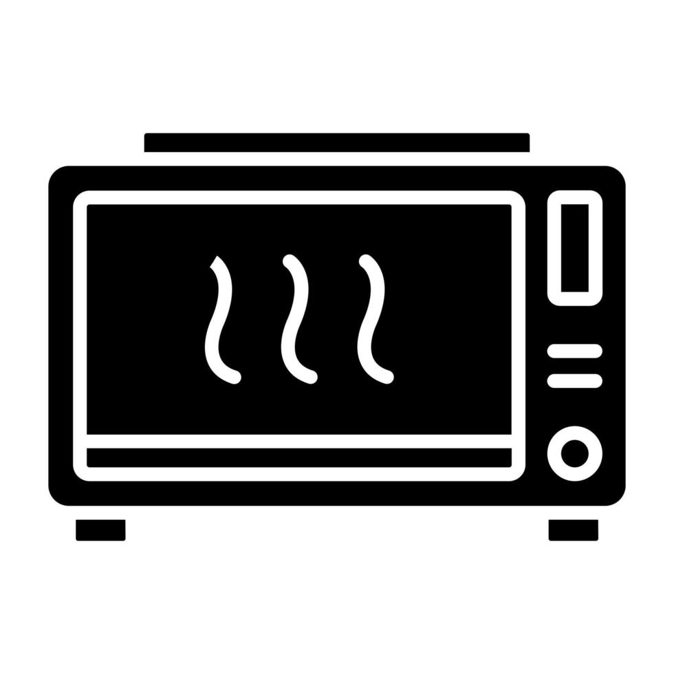 micro-ondes icône style vecteur