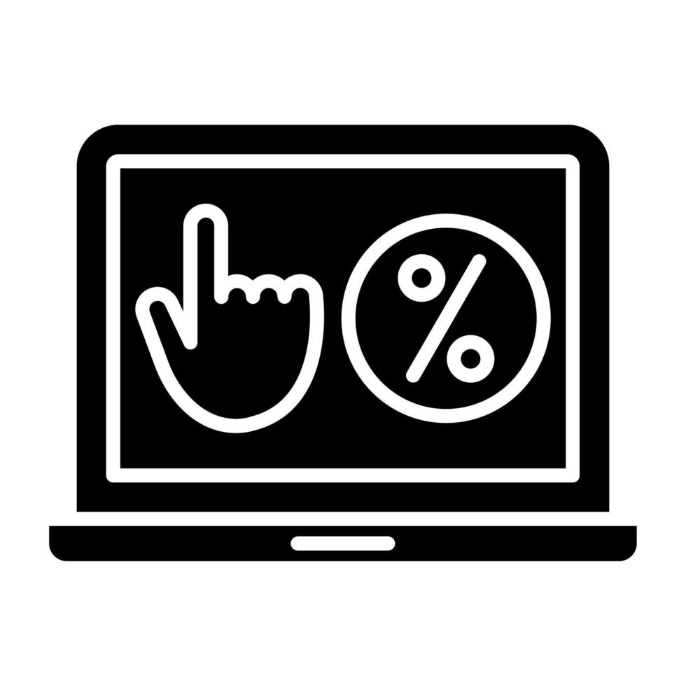 Cliquez sur par taux icône style vecteur