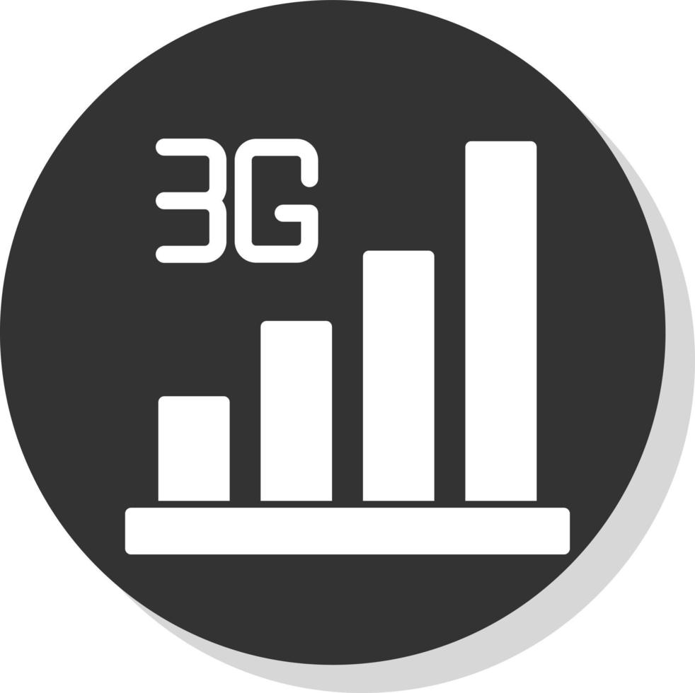 conception d'icône vectorielle 3g vecteur