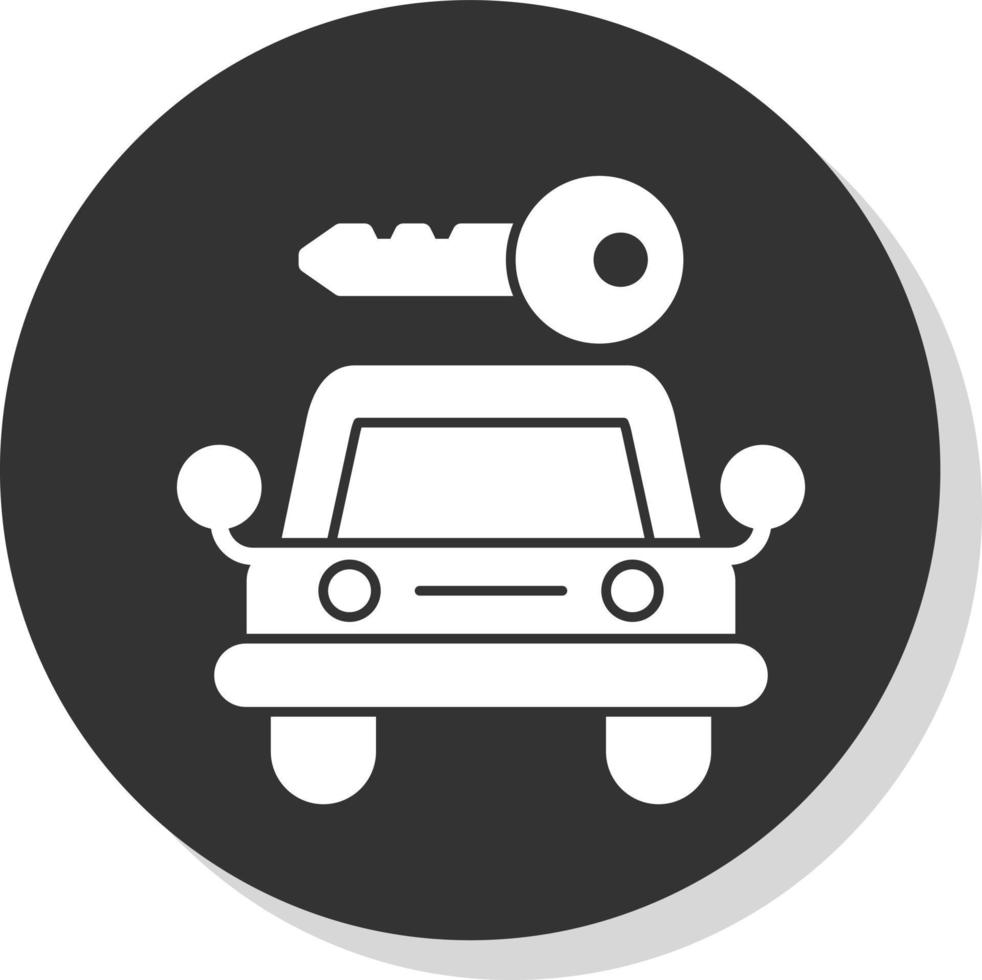 conception d'icône de vecteur de location de voiture
