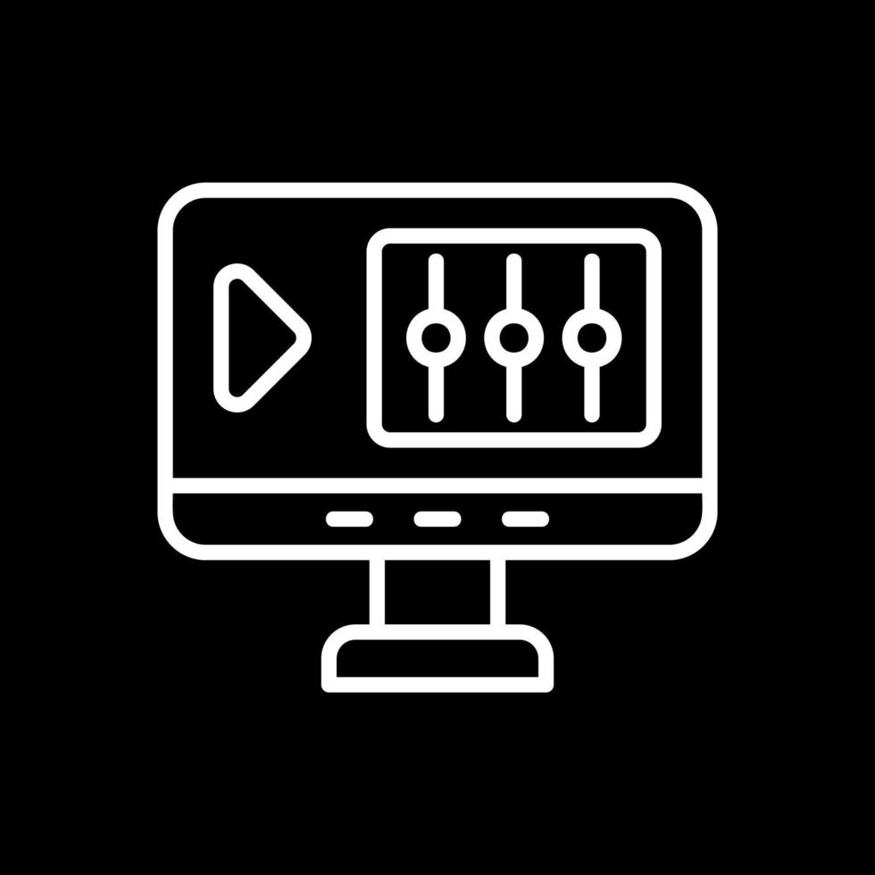 conception d'icône vectorielle de l'éditeur de film vecteur