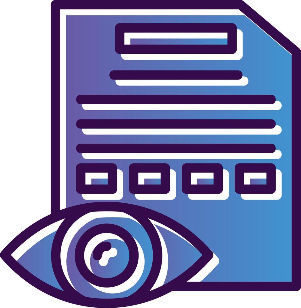 conception d'icône de vecteur de test oculaire