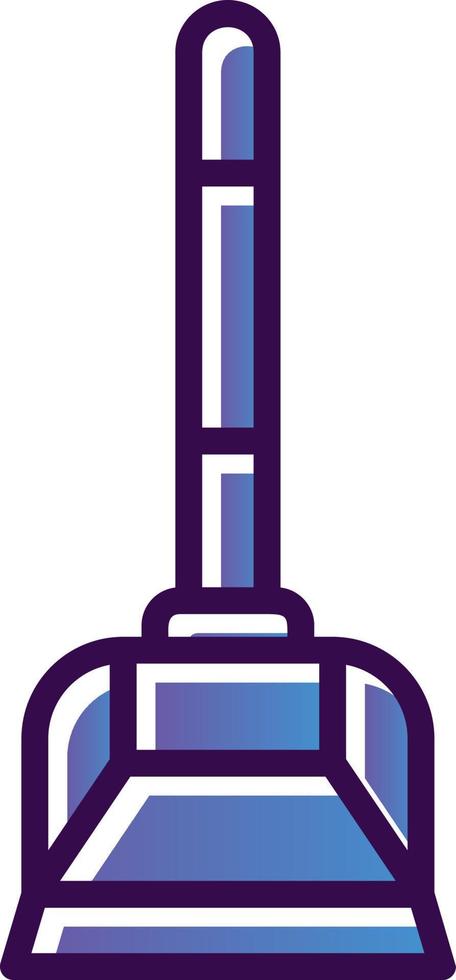 conception d'icône de vecteur de pelle à poussière