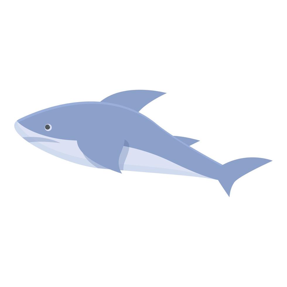requin icône dessin animé vecteur. danger signe vecteur