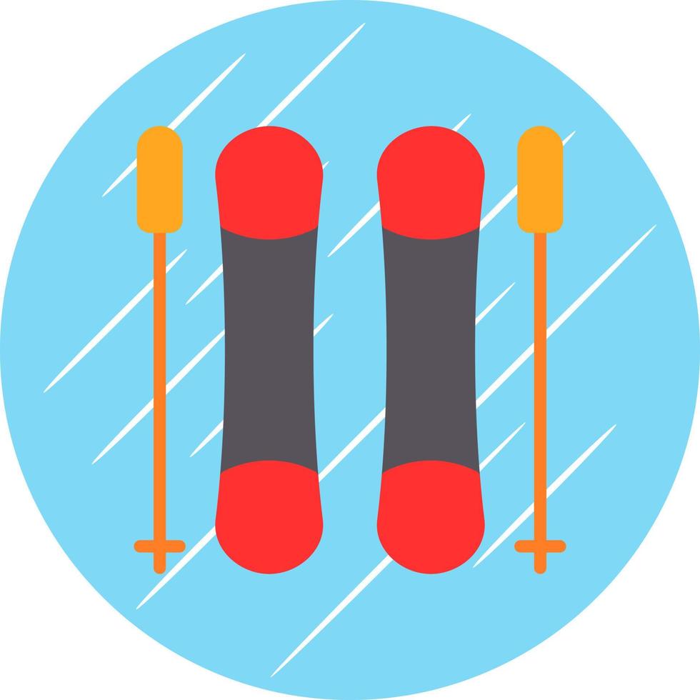 conception d'icônes vectorielles de ski vecteur