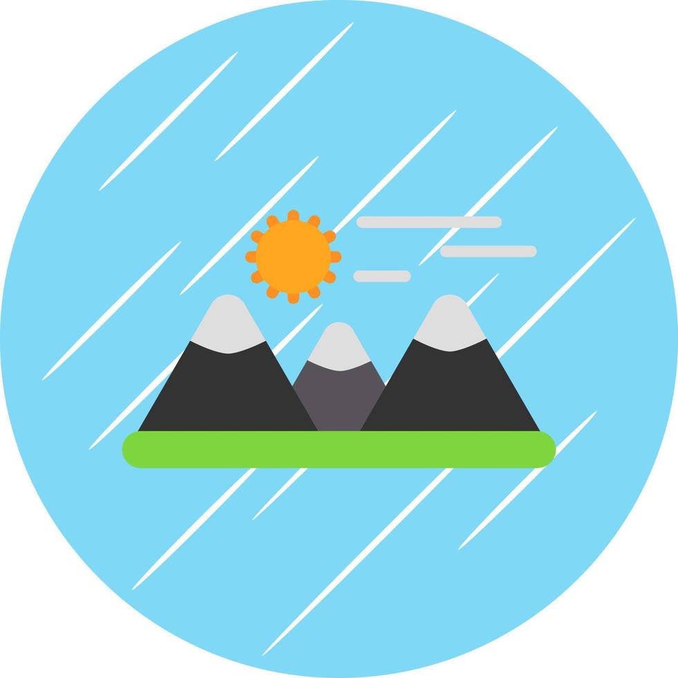 conception d'icône de vecteur de montagnes