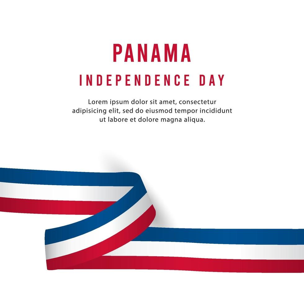 joyeux jour de l'indépendance du panama vector illustration de conception de modèle