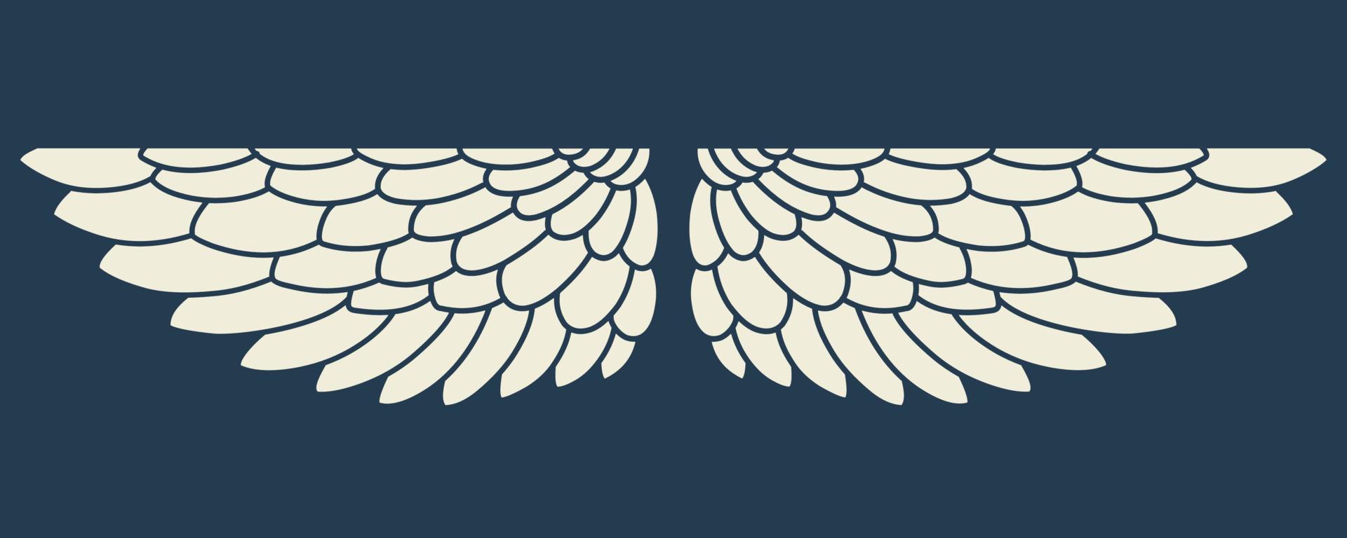 vecteur ange ailes conception