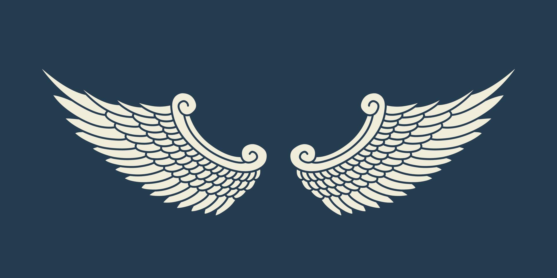 vecteur ange ailes conception