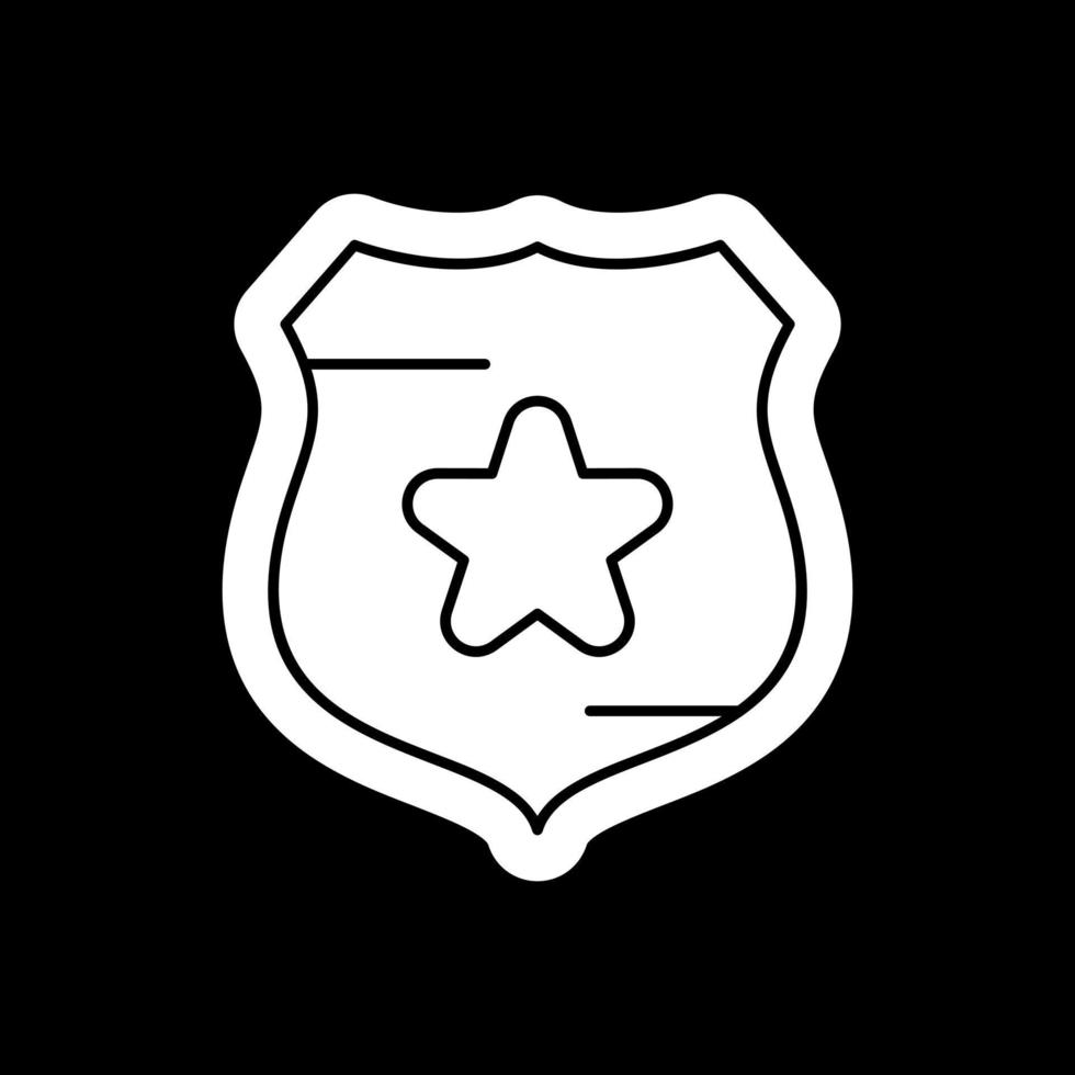 conception d'icône vectorielle de bouclier de police vecteur