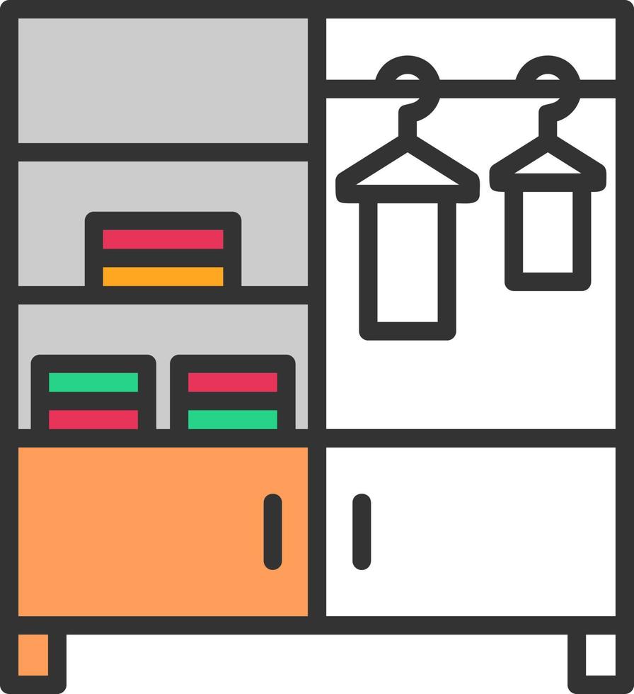 conception d'icône de vecteur de placard