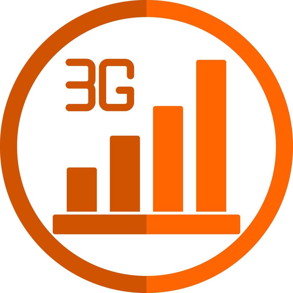 conception d'icône vectorielle 3g vecteur