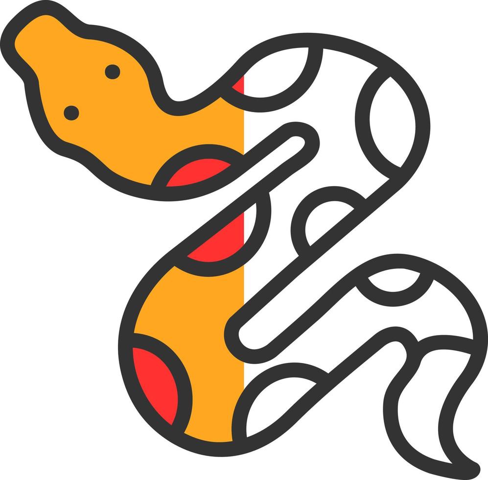 conception d'icône de vecteur de serpent