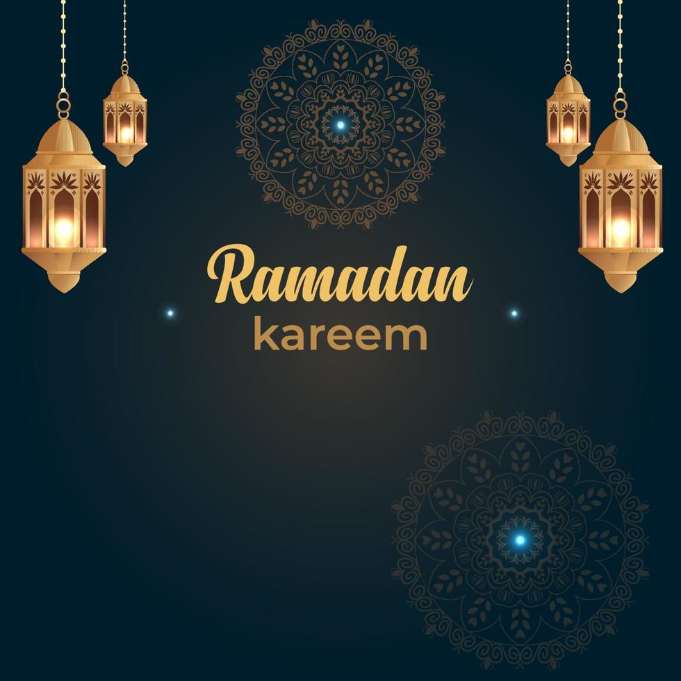 Ramadan kareem affiches ou invitations conception, salutation conception, islamique Contexte vecteur