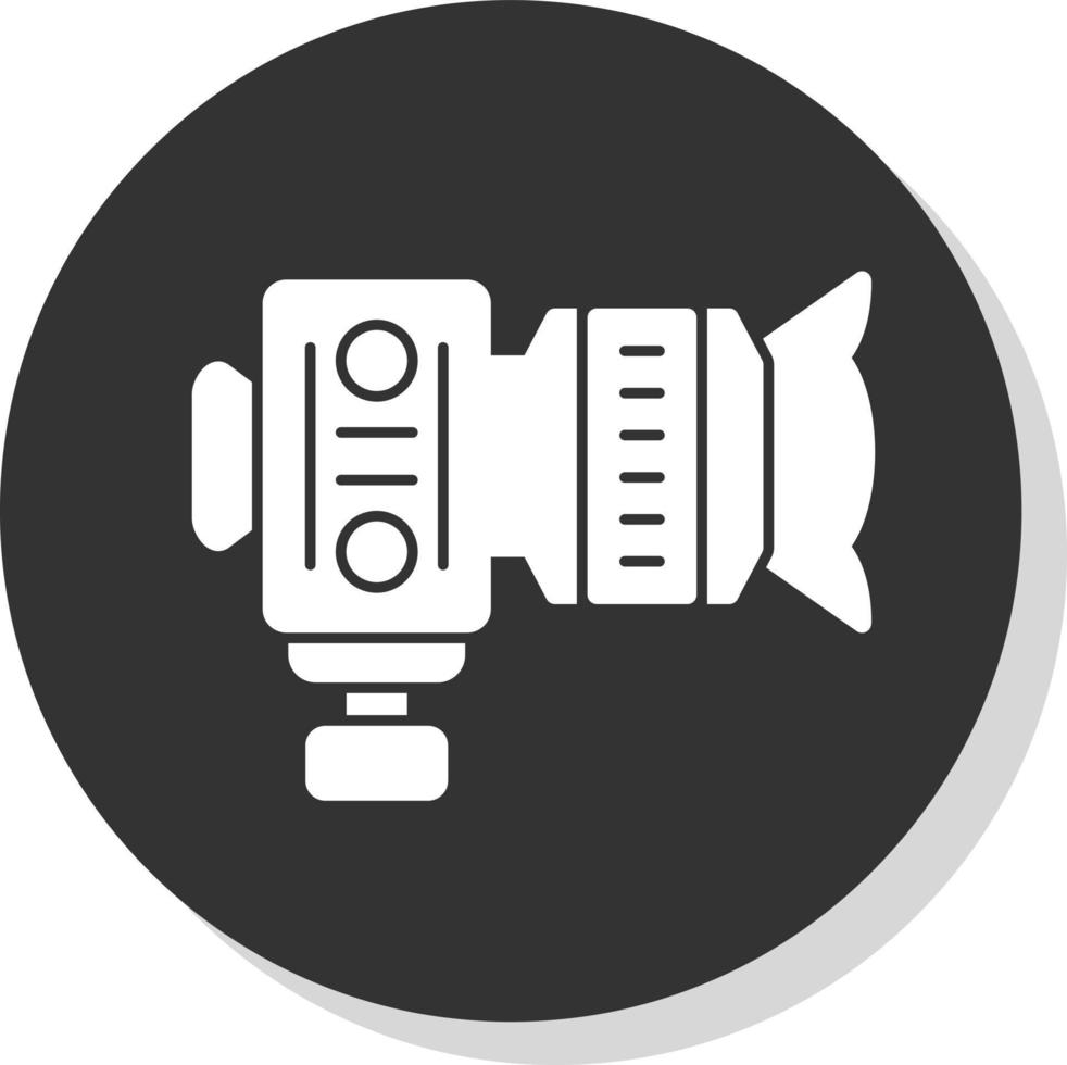 conception d'icône de vecteur d'appareil photo reflex numérique