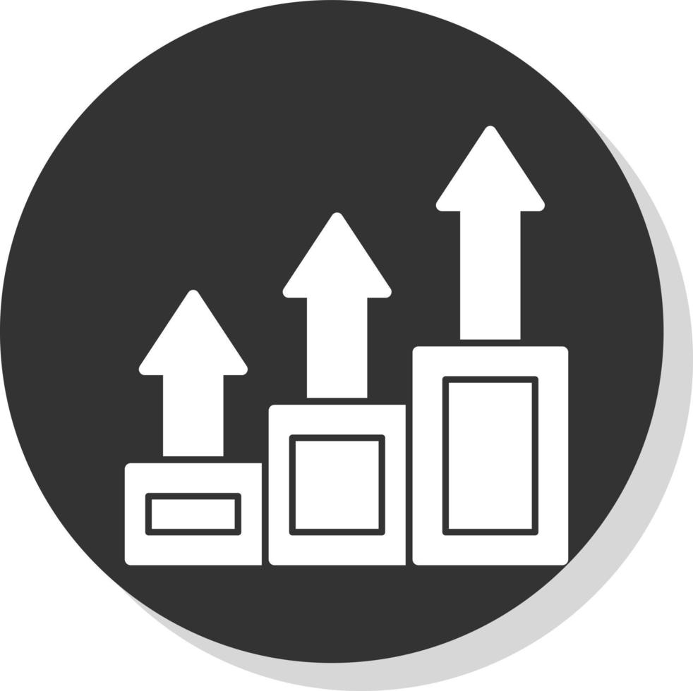 conception d'icône de vecteur de croissance