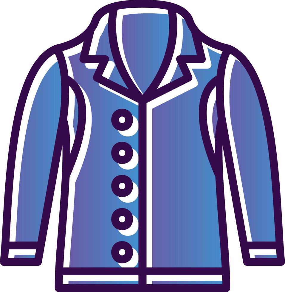 conception d'icône de vecteur de manteau