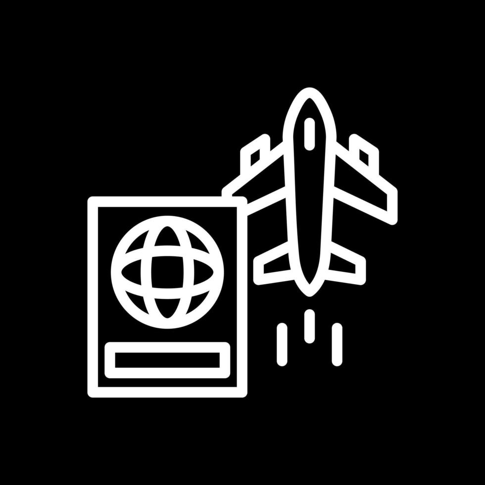 conception d'icônes vectorielles de vols internationaux vecteur