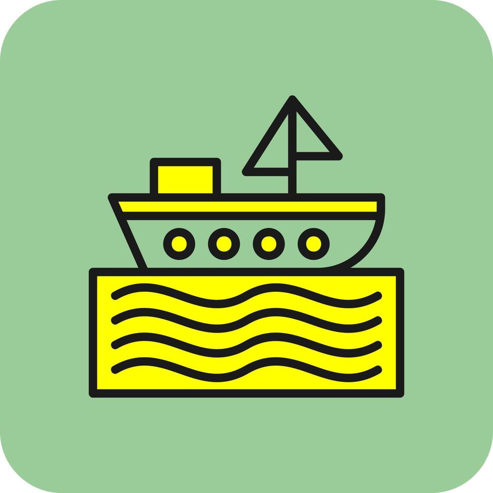 conception d'icône de vecteur de bateau