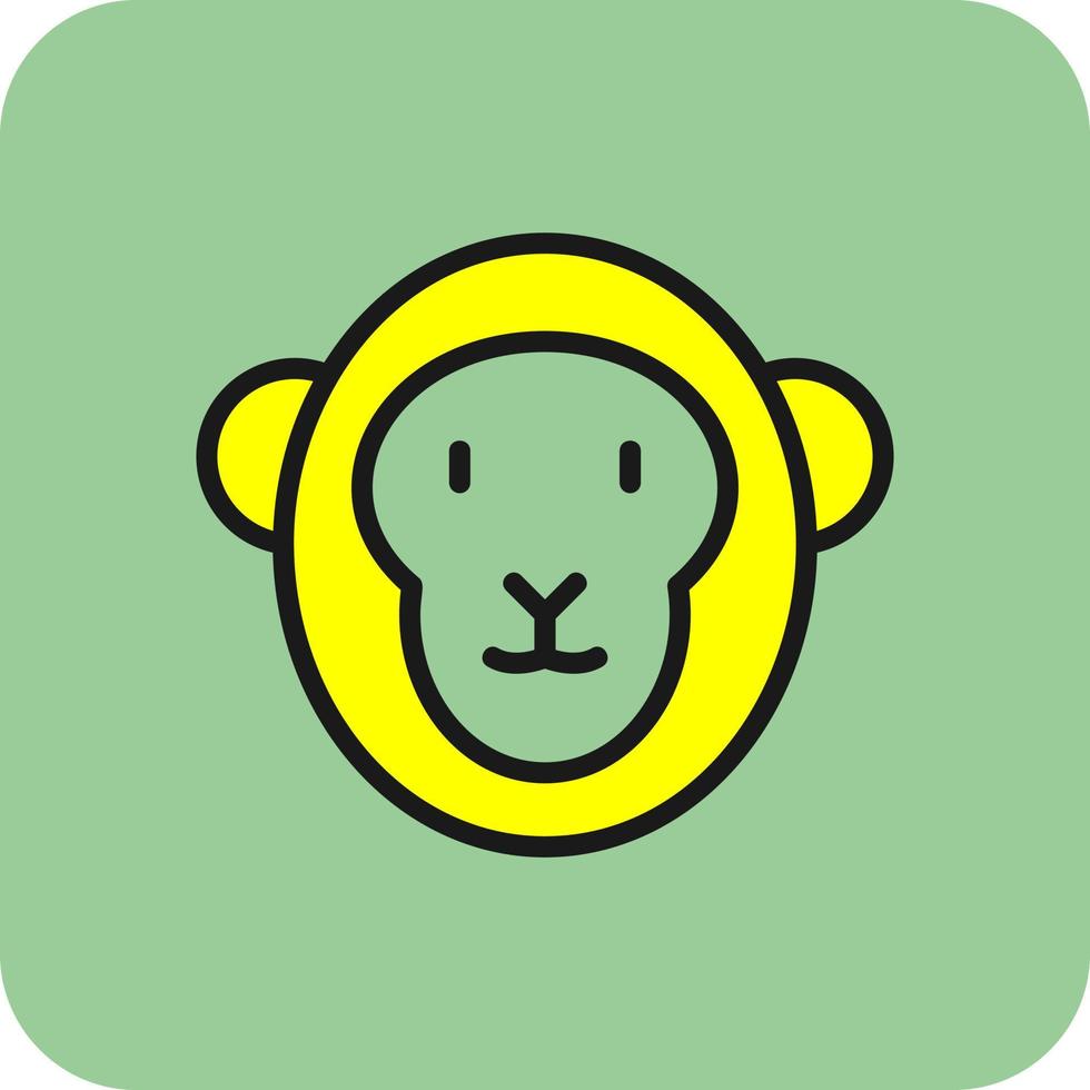 conception d'icône de vecteur de singe