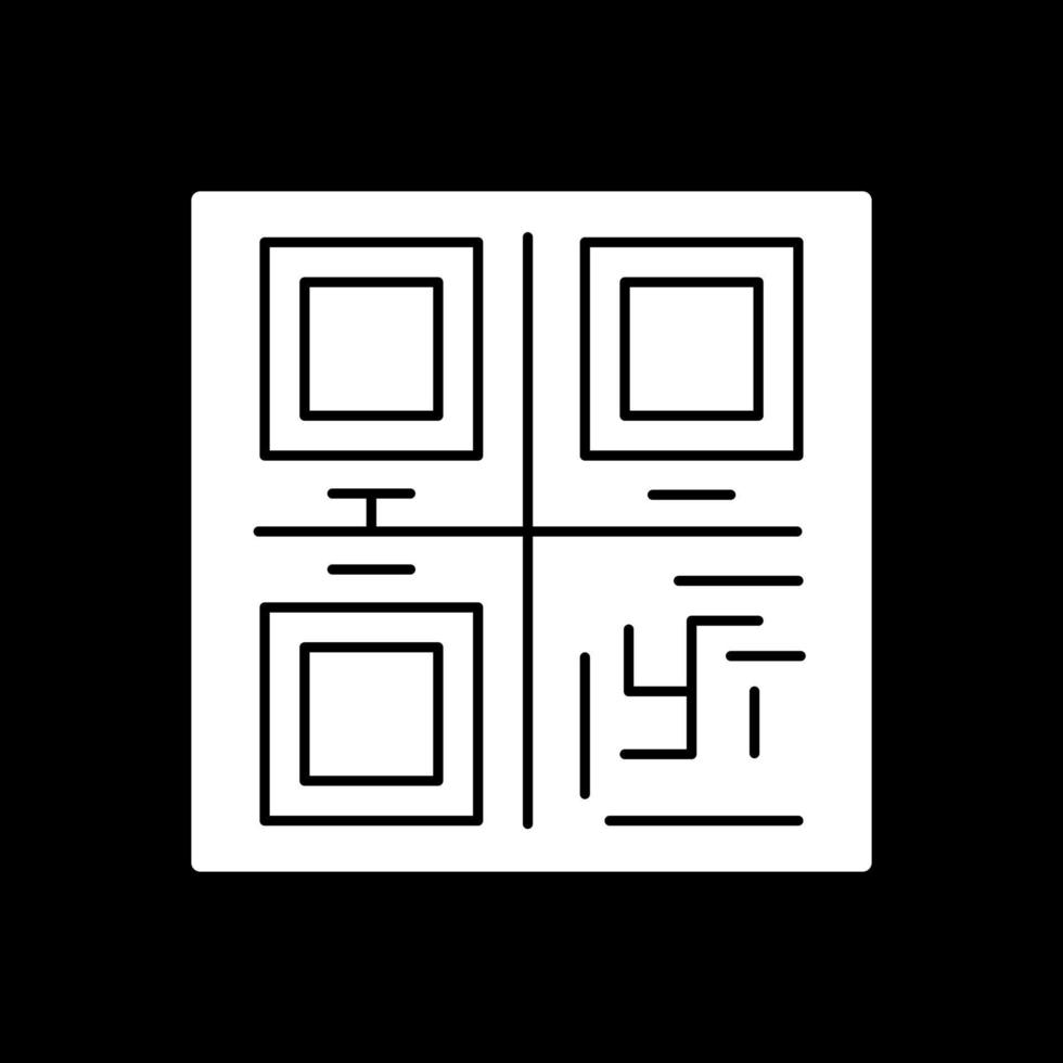 conception d'icône de vecteur de code qr