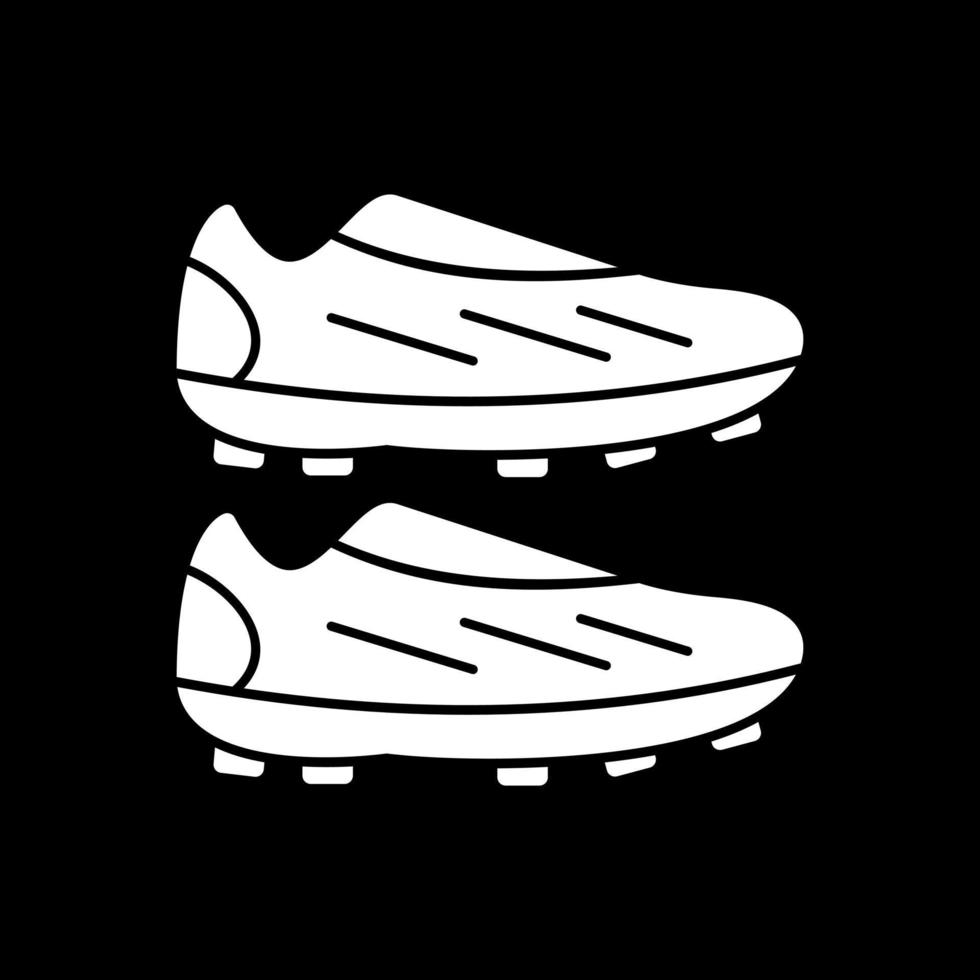 conception d'icône vectorielle de chaussures de football vecteur