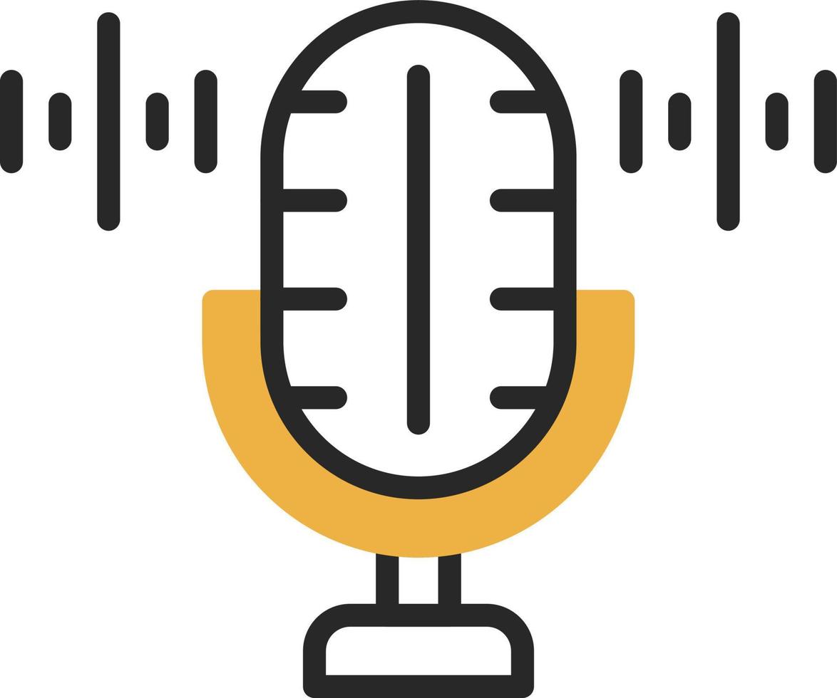 conception d'icône vectorielle d'enregistreur vocal vecteur