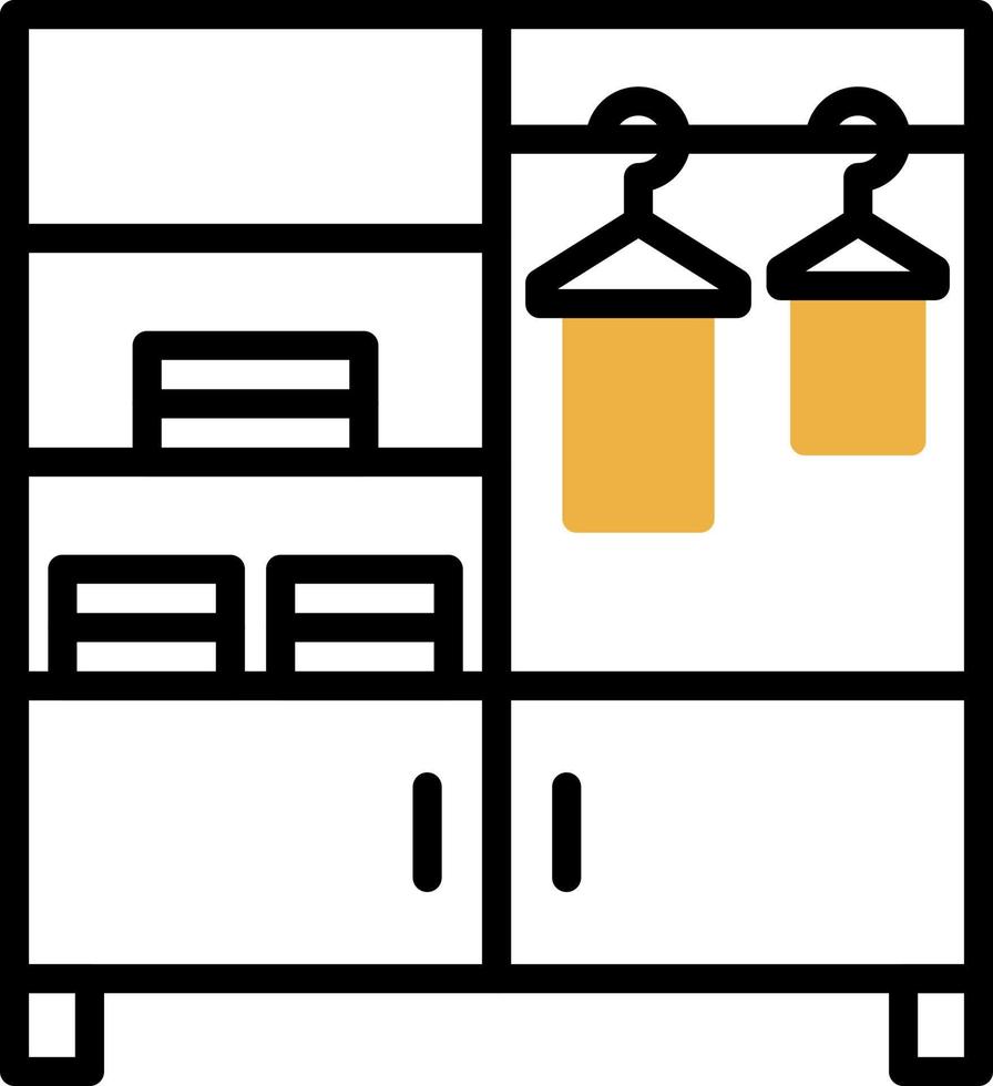 conception d'icône de vecteur de placard