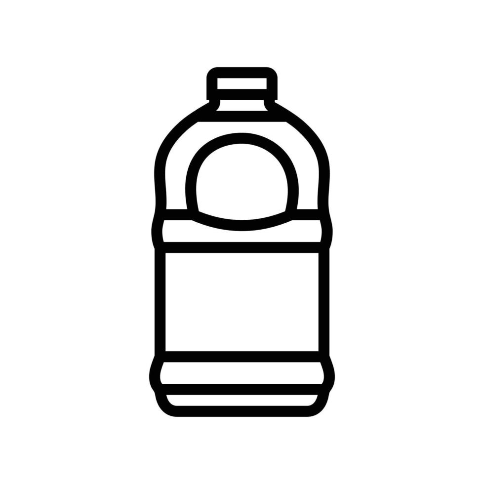 recycler jus Plastique bouteille ligne icône vecteur illustration