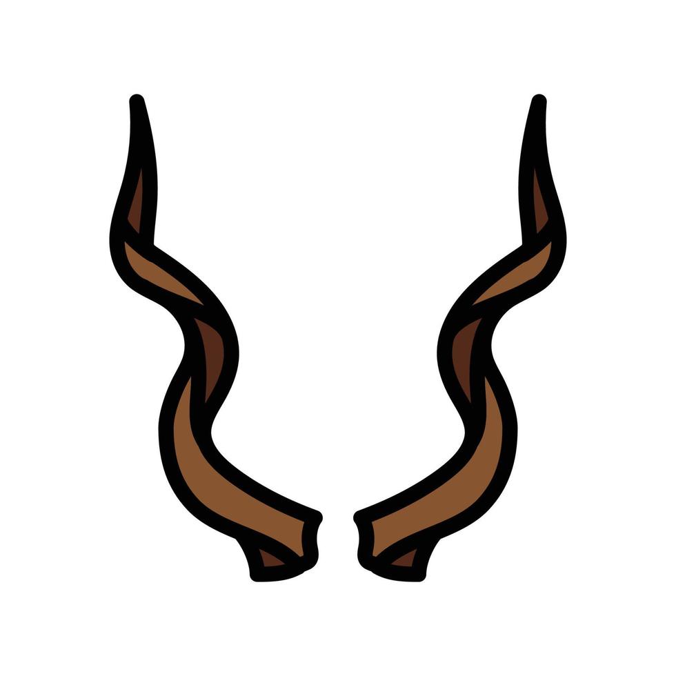 antilope faune animal Couleur icône vecteur illustration