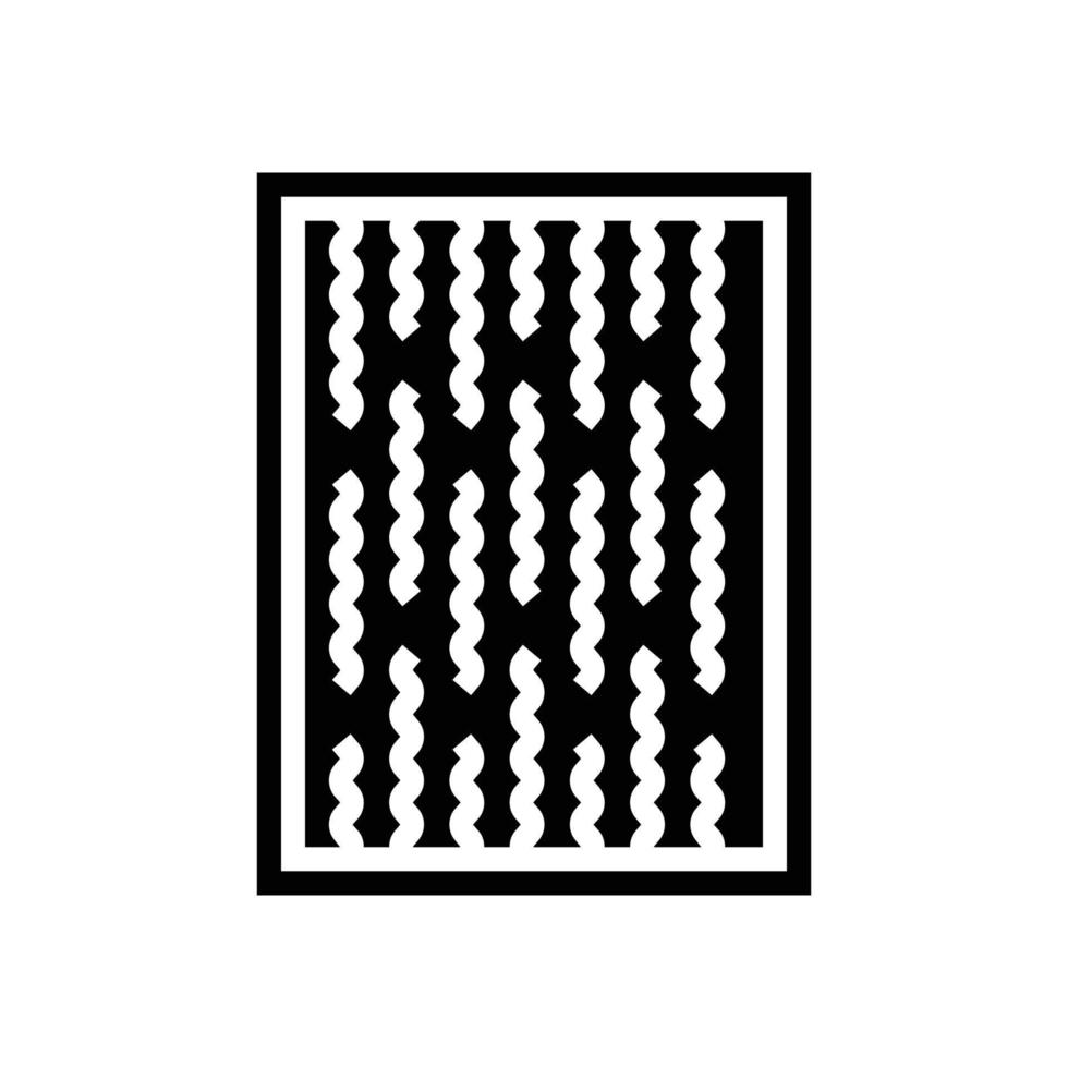 couverture chambre intérieur glyphe icône vecteur illustration