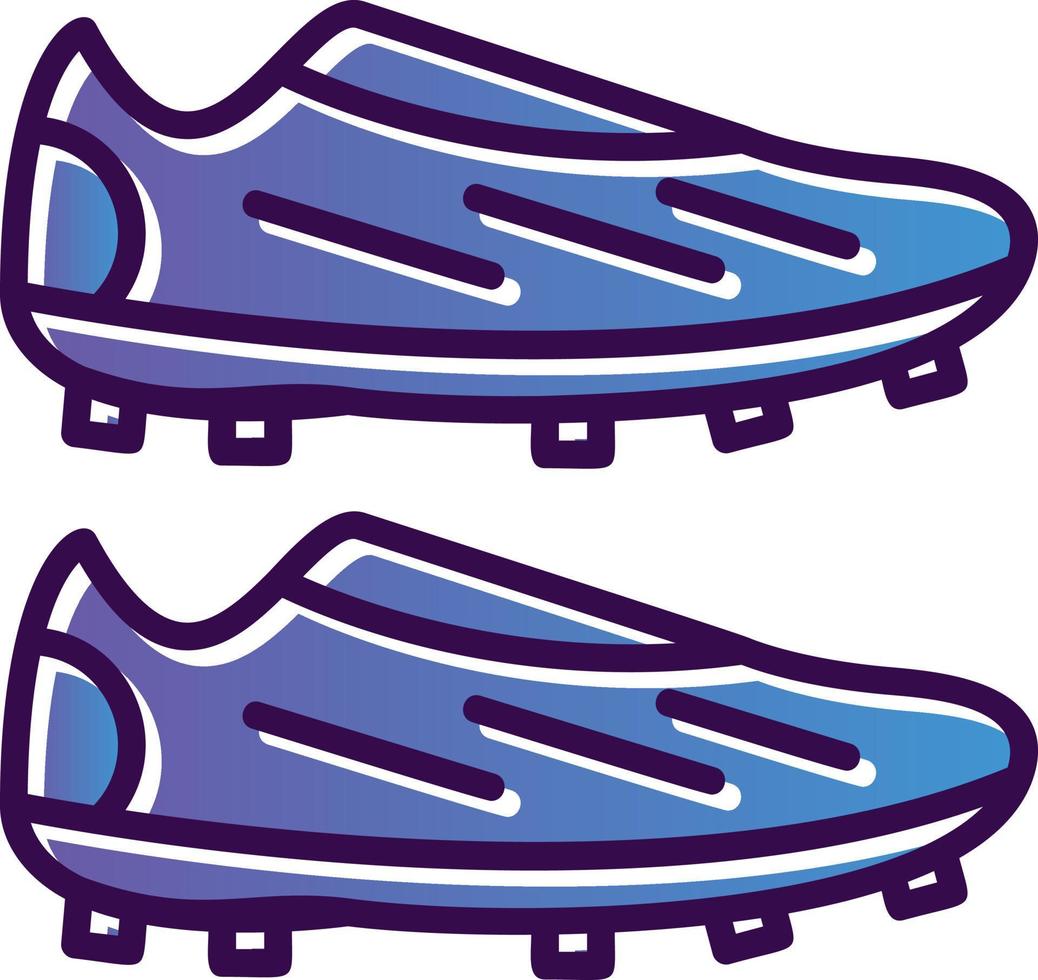 conception d'icône vectorielle de chaussures de football vecteur