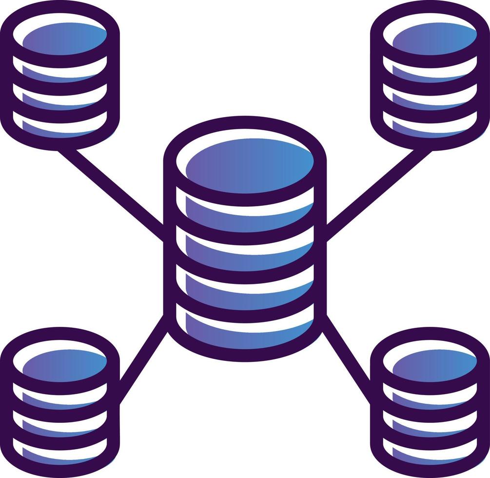 conception d'icône de vecteur de base de données