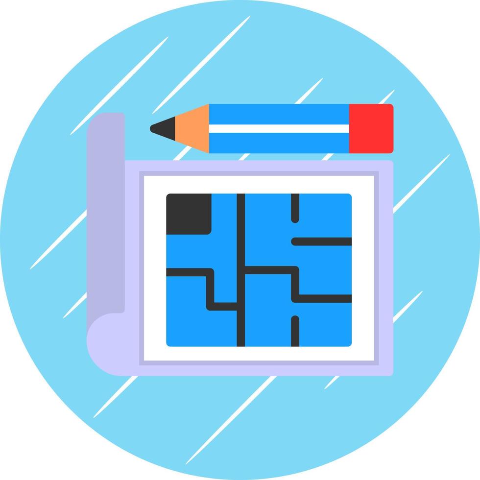 conception d'icône de vecteur de plan de construction